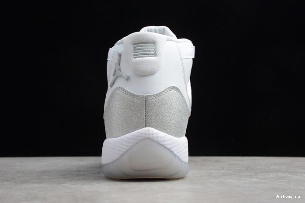 AR0715-100 Air WMNS 11 Jordan Metallic White Grey SilverVast 0715